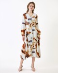 SIXDO G-Brown Woven Loose Dress